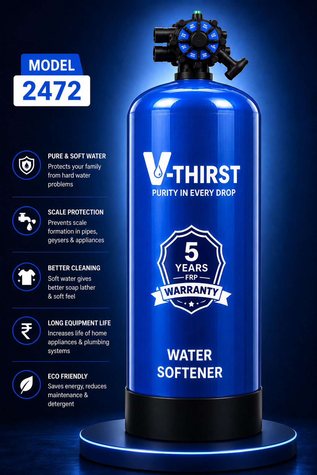 V-Thirst Water Softener 2472 (Manual)